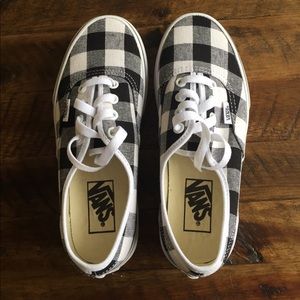 vans gingham check